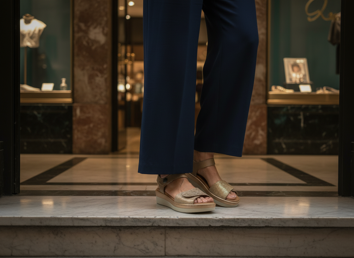 Sandalia plantilla plataforma modelo MONACO