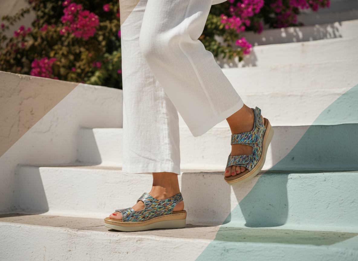 Sandalia plantilla plataforma modelo PORTOFINO