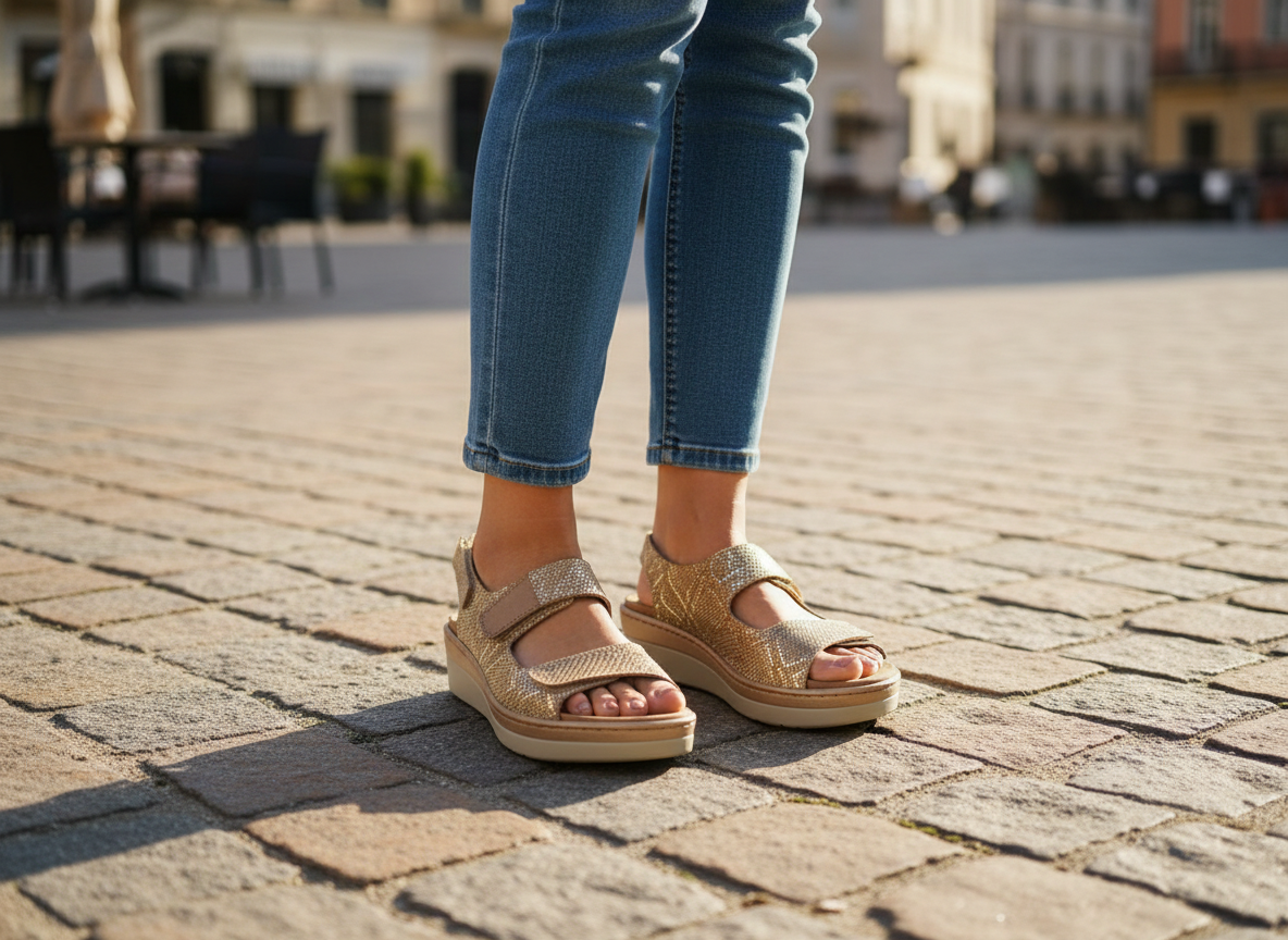 Sandalia plantilla plataforma modelo CAPITAL